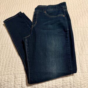 Levi Strauss Signature Gold Totally Shaping Pull On Skinny Jeans Dark Wash 14